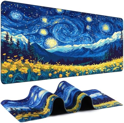 Mouse Pad Gaming - Desk Mat for Keyboard and Mouse - Large Mouse Pad for Desk, Mousepad (35.4" X 15.7") with Non-Slip Base, Desks Pad Mat Office and Home