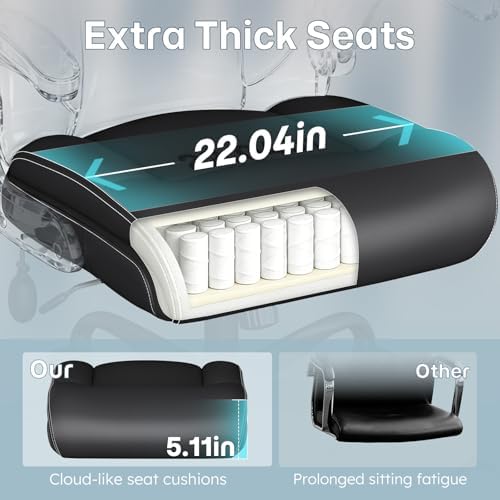 Ergonomic Office Chair,Inflatable Lumbar Support High Back Chair,Black