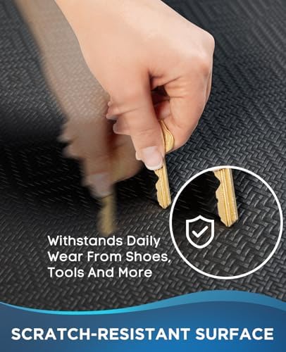Ophanie Kitchen Mats for Floor, 1/2 inch Thick, 20x32 Anti Fatigue Cushioned Mat,Kitchen Rugs,Waterproof,Comfort Ergonomic Standing Mat for Office,Home,Sink with 99+ Pairs of Anti-Slip Bottom Ridges