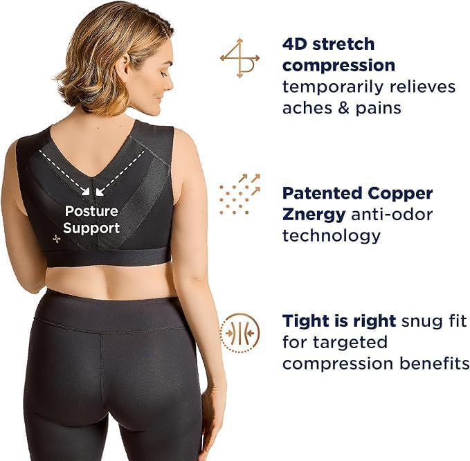 Tommie Copper Shoulder Support Bra, Compression Bra