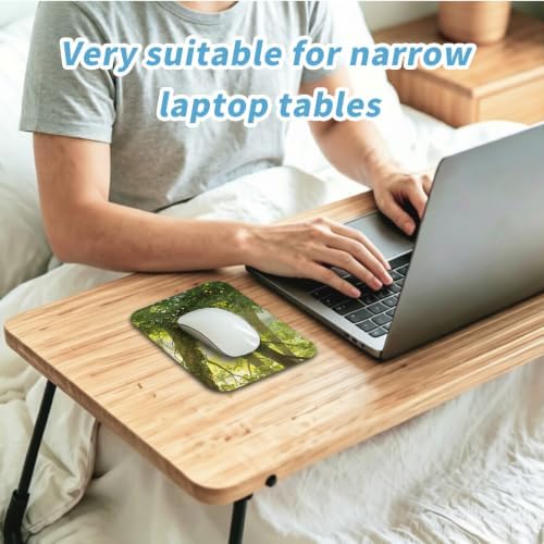 Small Mouse pad, with Edge-Sewn Design, extends Service Life by Twice, occupying the Optimal Size for the Mouse and Wrist Position. (Forest)