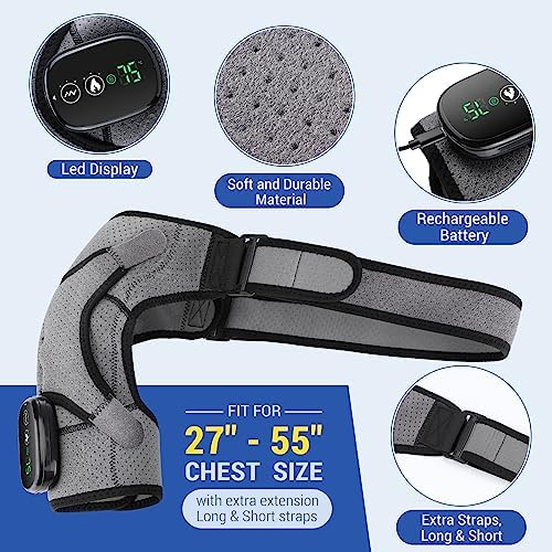 ERHIVORA Shoulder Heating Pads for Rotator Cuff Pain, Heated Shoulder Wrap Brace for Men Women
