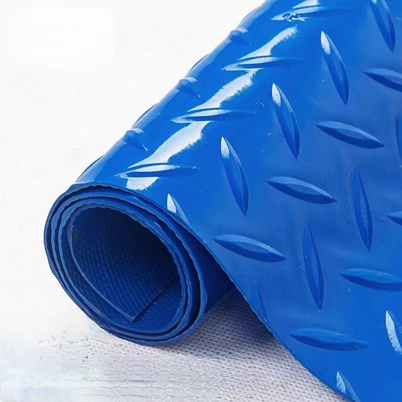 1 Pack Odorless Anti-Fatigue Mat Anti-Static Anti-Fatigue Inline Foot Mat (Blue,0.9Mx0.6Mx20mm)