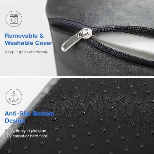 Foot Rest for Under Desk at Work, 2-Step Foam Foot Stool, Washable
