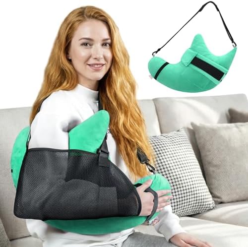 Shoulder Surgery Pillow for Rotator Cuff Pain Impingement Replacement Recovery Aids Side Sleepers Body Post Arm Injury Support Relief Supplies Broken Collarbone Must Haves with Forearm Sling