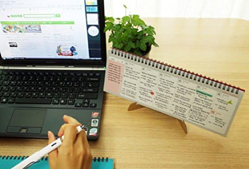 PAPERIAN Brilliant 2021 Weekly Planner - Wirebound Undated Gray Desk Planner (12 X 4.4 inches)