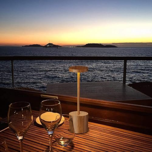 Cordless Table Lamp Rechargeable,Battery Powered LED Outdoor Table Light