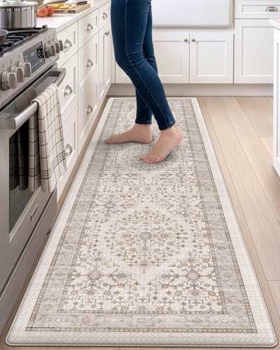 DEXI Kitchen Floor Mats Cushioned Anti Fatigue Runner Rug, 24x87
