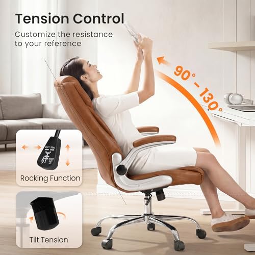 NEO CHAIR Executive Leather Chair, Ergonomic Office Chair, Lumbar Support