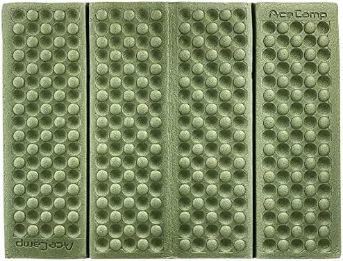 AceCamp 3940 Portable Lightweight Mini Waterproof Folding Mat, Foam Sitting Pad for Outdoor Activities, Foldable Kneeling and Seat Cushion for Comfort, Red
