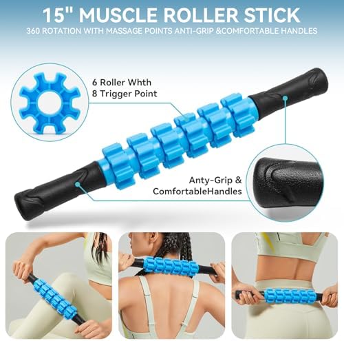 Krightlink 5 in1 Foam Roller Set High Density Foam Roller Muscle Recovery