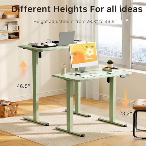 JOY worker Small Electric Standing Desk, 35" Whole Piece Height Adjustable