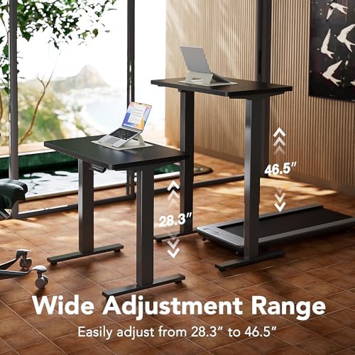 HUANUO 71x30 Inch Electric Standing Desk, Height Adjustable, Black