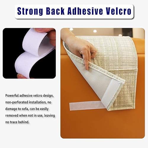 Velvet Recliner Headrest Pillow, Non-Slip Neck Support, Stripes