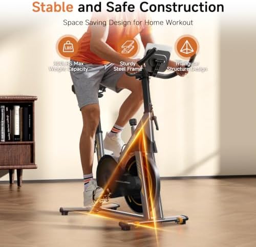 HitGo Office Exercise Bike Desk Chair,330 lbs Heavy Duty Under Desk Bike with 9-Level Height Adjustable Seat 24.4"-33.8",8-Level Resistance & Rolling Wheels,Quiet Fitness Chair for Home Office