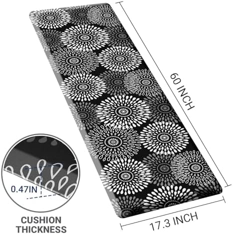 Kitchen Mat Water-Resistant Kitchen Rugs Cushioned Anti-Fatigue Floor Mat