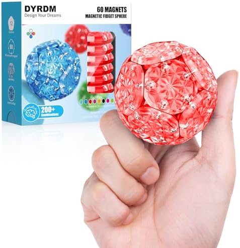 Magnetic Fidget Sphere, Adult Fidget Toy for Focus & Stress Relief