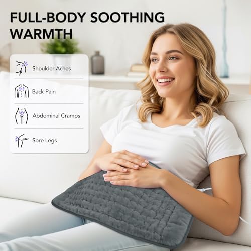 Heating Pad for Back Pain Relief - 24"x12" Electric Heating Pad