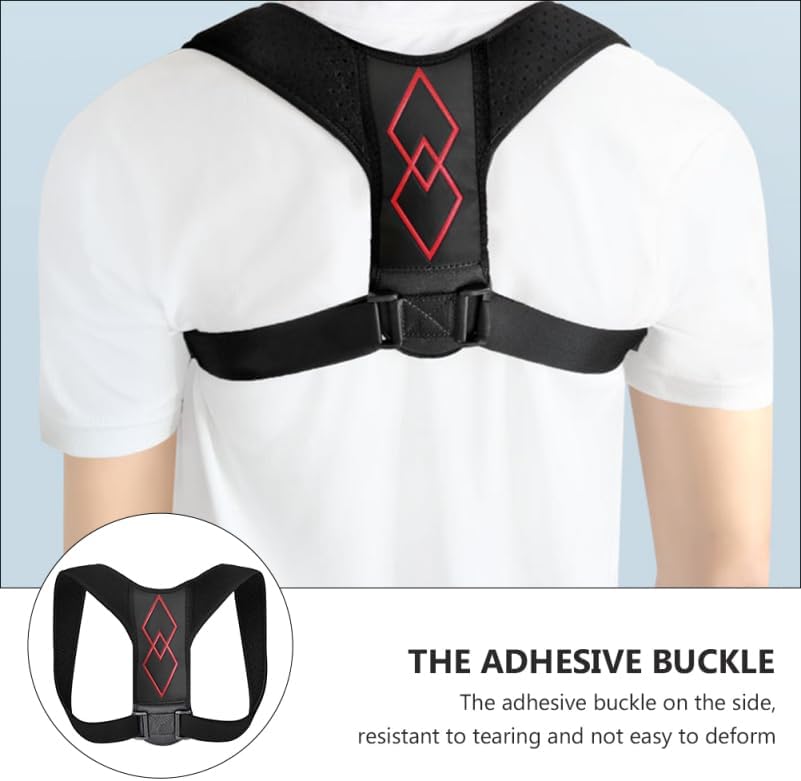 Posture Corrector Invisible Back Brace Adjustable Posture Trainer for Men Women Ergonomic Shoulder Support for Back Alignment Hunchback Correction Office Home Indoor Outdoor Use