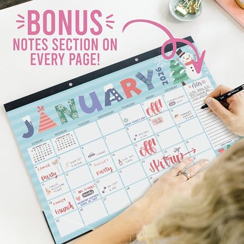 Large Desk Calendar 2026 - Desktop Calendar 2026-2027
