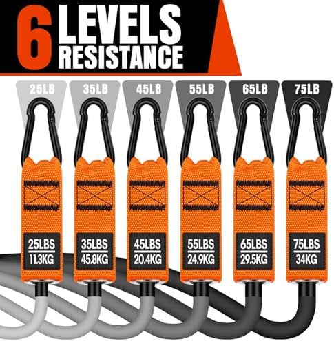 Heavy Resistance Bands for Working Out, 300LBS Exercise Bands with Handles