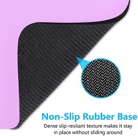 Dapesuom Small Mouse Pad, 6 x 8 Inch Thick Rubber Premium-Textured Non-Slip Portable & Washable Mini Mouse Mat for Women Men Wireless Laptops Keyboard Tray Gaming Work Computer Office Travel, Purple
