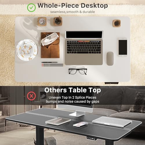 JOY worker Small Electric Standing Desk, 35" Whole Piece Height Adjustable