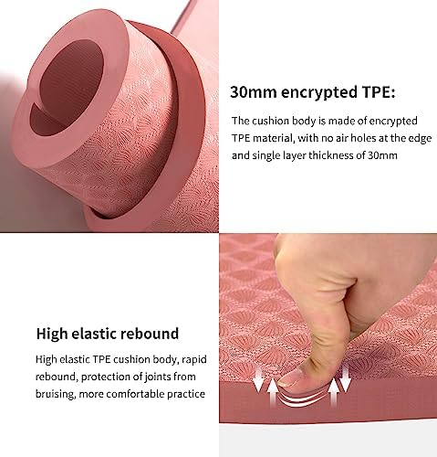 nuveti Large Exercise Mat - 15mm/20mm/30mm Thick Yoga Mat | Workout Mat for Fitness, Yoga, Pilates, Stretching & Floor Exercises for Women & Men with Free Carrying Bag
