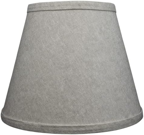 FenchelShades.com Lampshade 6" Top x 10" Bottom x 8" Slant Height With Spider Attachment 0.4 Inch Diameter for Lamps With a Harp (Couture Sand)