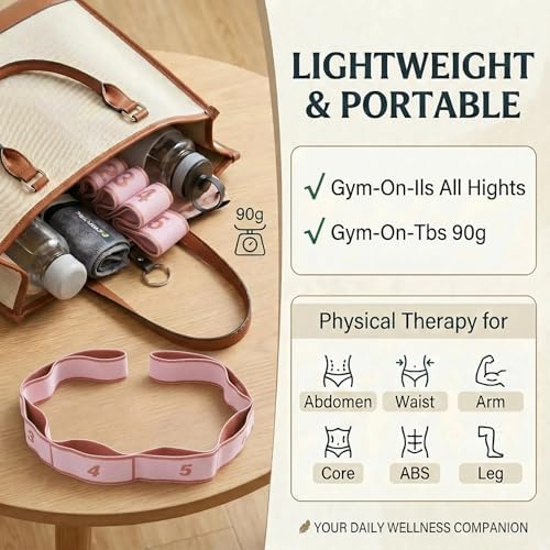 Resistance Bands for Legs: Numbered Stretch Bands for Exercise Yoga
