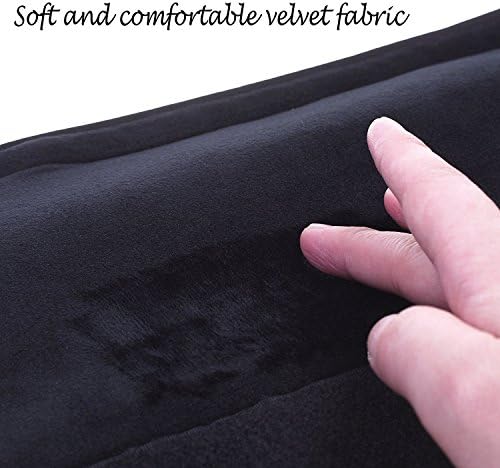 Wanty 2 Pieces Home Office Polyester Removable Durable Machine Washable Office Chair Armrest Slipcovers Covers Protect Armrests (Black)