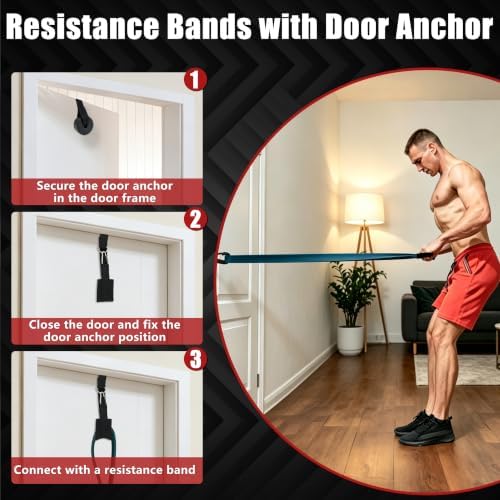 5-Level Resistance Bands for Working Out, Pull Up Assistance Bands