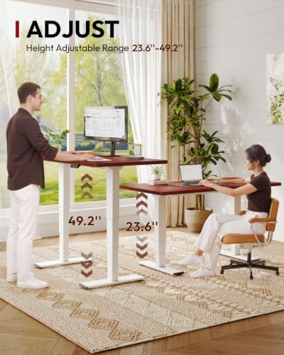 SANODESK Dual Motor Standing Desk 220lbs Height Adjustable Desk