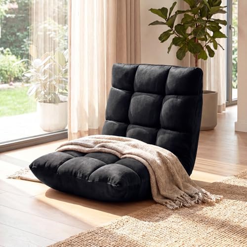 COSTWAY Floor Chair, 14 Positions Adjustable Floor Gaming Chair
