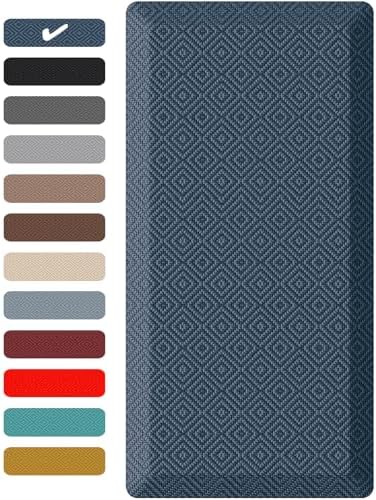 Ophanie Kitchen Mats for Floor, 3/4 Inch Thick, 24 x 70 Anti Fatigue Cushioned Mat,Kitchen Rugs,Waterproof,Comfort Ergonomic Standing Mat for Office,Home,Sink with 99+ Pairs of Anti-Slip Bottom Ridges