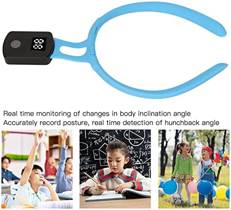 HURRISE Smart Posture Corrector, Smart Posture Corrector Silicone Plastic Intelligent Posture Intelligent Posture Reminder For Back Braces Trainer For Adults Children (Blue) (HURRISE78agdhzpqu-12)