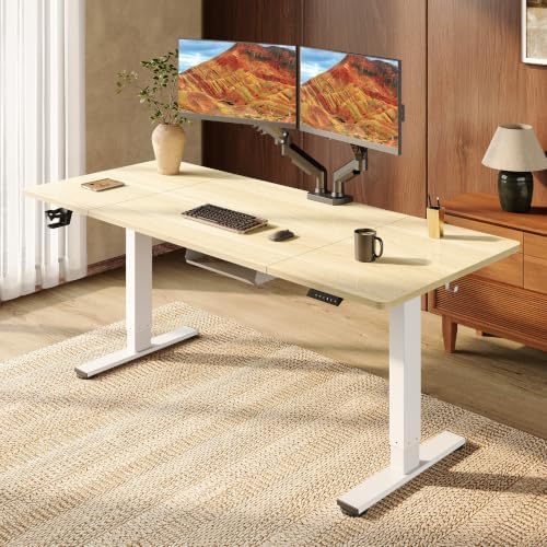 SANODESK 79x32'' Large Height Adjustable Ergonomic Electric Standing Desk