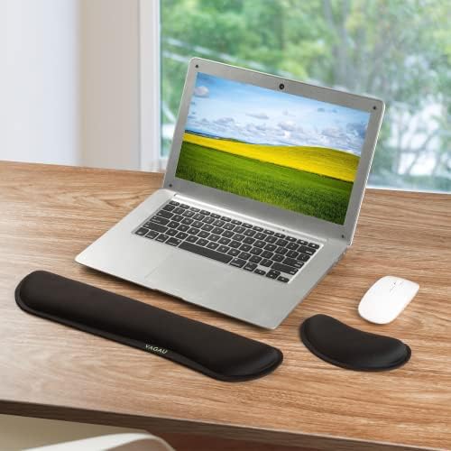 VAGAU Premium Keyboard Wrist Rest and Mouse Pad Wrist Support (2 Pack)