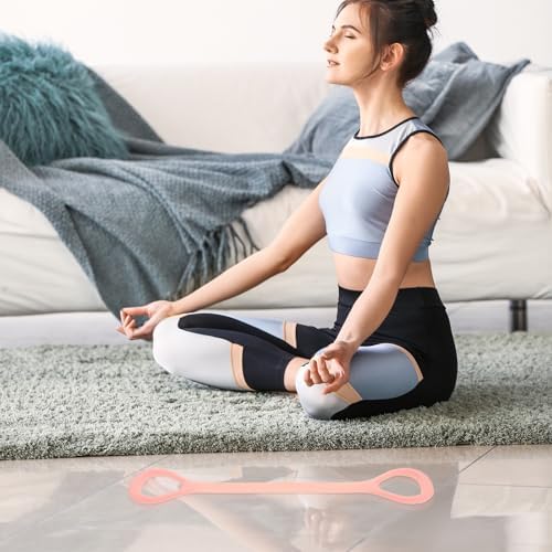 Figure Eight Resistance Band for Women, Shoulder Neck Stretch