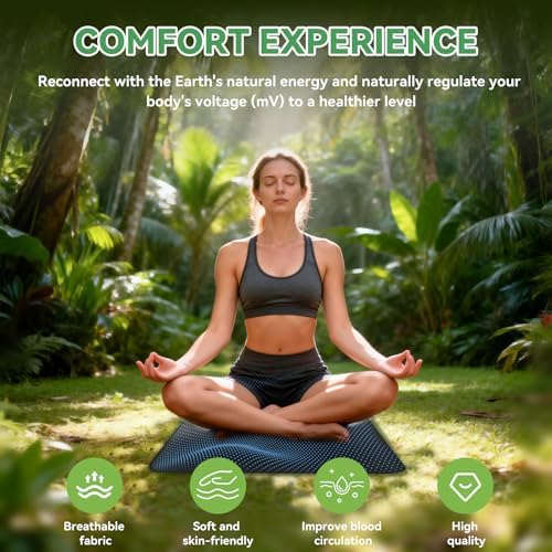 2 Pack Grounding Mat for Feet for Better Sleep & Stress Relief