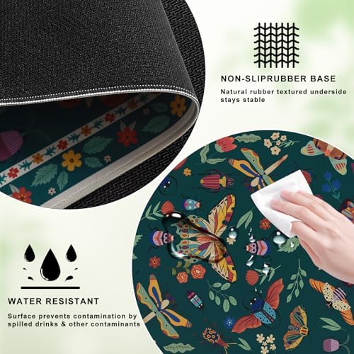 iCasso Desk Pad,Desk Matt for Desktop,Cute Mouse Pad,Green