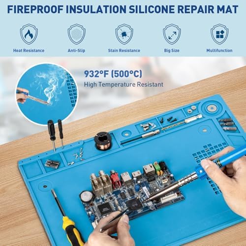 Helping Hands Soldering Station, 10X 30X Magnifying Glass with Light