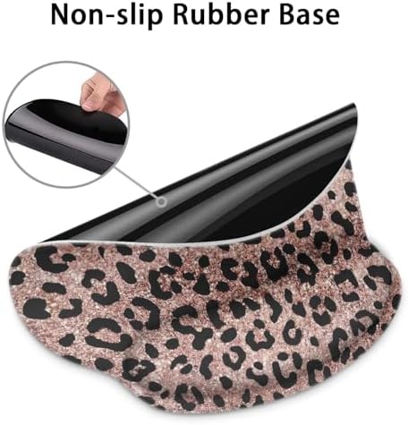 Britimes Ergonomic Mouse Pad with Wrist Support, Rose Leopard
