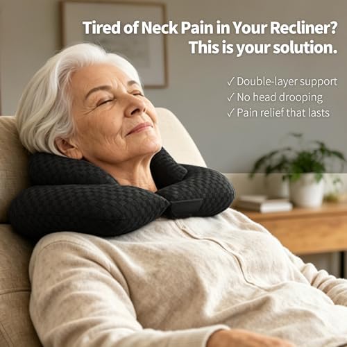 Back Sleeping Training Neck Pillow for Office, Recliner & Car