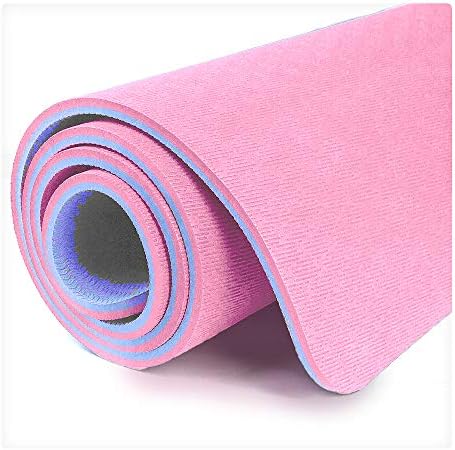 Hatha Yoga Extra Thick TPE Yoga Mat - 72"x 32" Thickness 1/2 Inch -Eco Friendly- With High Density Anti-Tear Exercise Mats For Home Gym Travel & Floor Outside