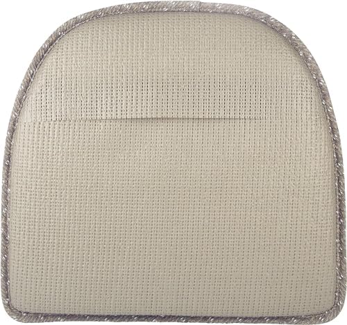 Klear Vu Raindrop The Gripper Non Slip Chair Cushions, Soft & Comfortable Seat Pad, Sitting Pillow for Kitchen, Dining or Office, 2 Count (Pack of 1), Dove