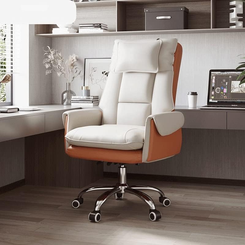 Sofa Office Chair, Gaming Chair Computer Chair Backrest with Footrest Reclining Swivel Chair