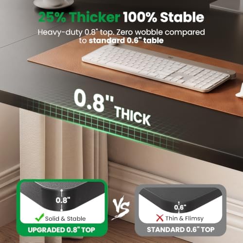 SIAGO 48 x 24 Inch Electric Standing Desk with Dual Monitor Stand