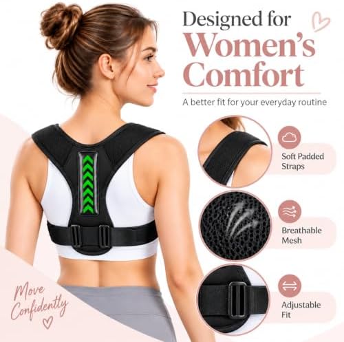 Posture Corrector for Women, Invisible Back Brace Under Clothes