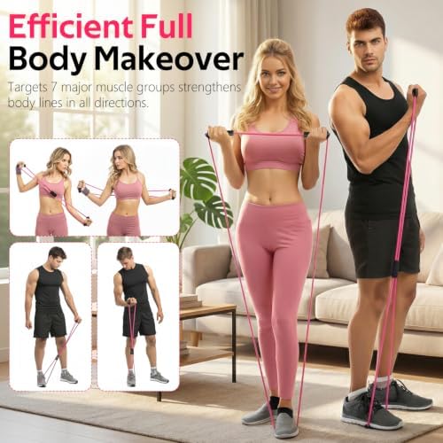 Resistance Bands with Handles, Figure 8 Fitness Bands, Exercise Bands Set